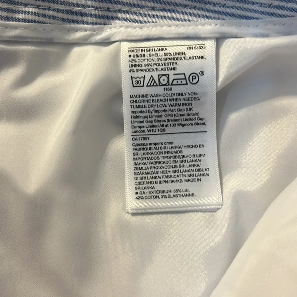 Banana republic Avery linen striped pants